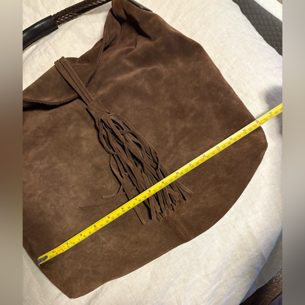 Maurizio Taiuti Brown suede Hobo Bag - Picture 4 of 8